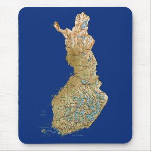 Finland Map Mousepad Muismat