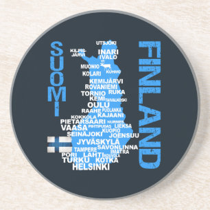 FINLAND MAP ONDERZETTER