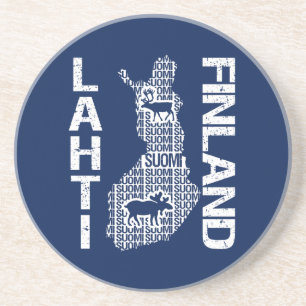 FINLAND MAP onderzetter - Lahti