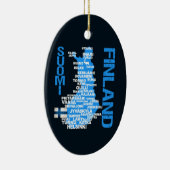 FINLAND MAP ornament - aanpasbaar (Rechts)