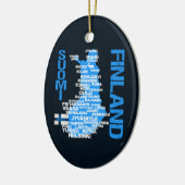 FINLAND MAP ornament - aanpasbaar (Links)