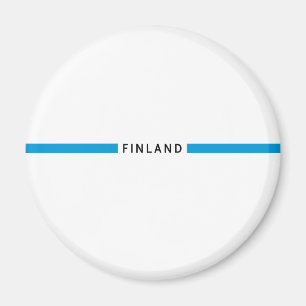Finland minimalistische vlag magneet