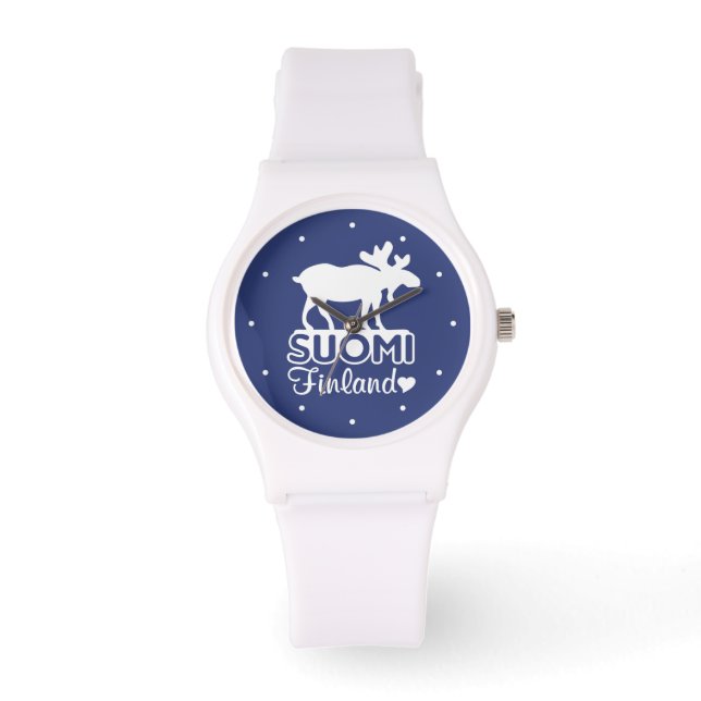 FINLAND MOOSE-horloges Horloge (Voorkant)
