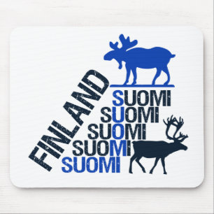 Finland Moose & Reindeer mousepad Muismat