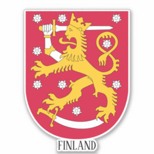 finland nationaal wapenschild sticker