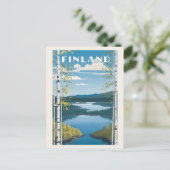 Finland Natuur Illustratie Briefkaart (Staand voorkant)