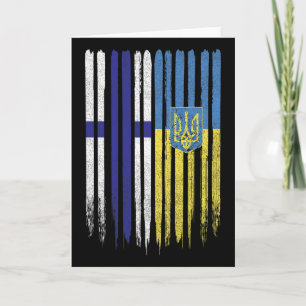 Finland Oekraine Finse Oekraïense Vlag Kaart
