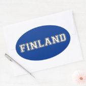 Finland Ovale Sticker (Envelop)