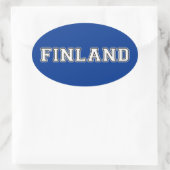 Finland Ovale Sticker (Tas)