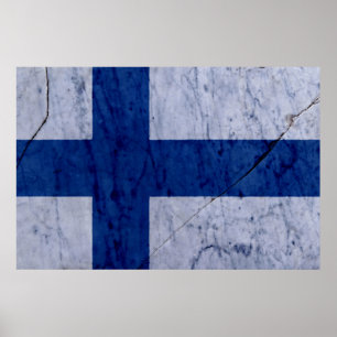 Finland Poster van de Muur van de Steen van de Vla