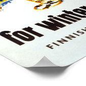 Finland - Poster voor reizen teruggezet (Hoek)