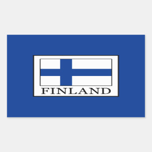 Finland Rechthoekige Sticker