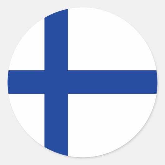 finland ronde sticker (Voorkant)