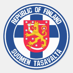 Finland Round Emblem Ronde Sticker