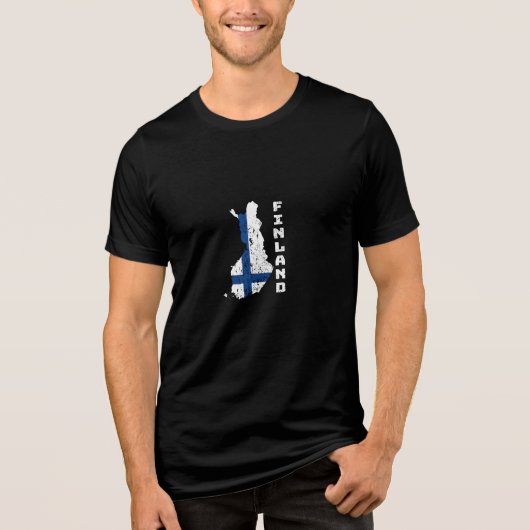 Finland Tri-Blend shirt (Voorkant)