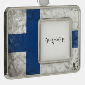 Finland Verzilverd Kader Ornament (Rechts)