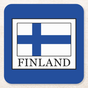 Finland Vierkante Kartonnen Onderzetter