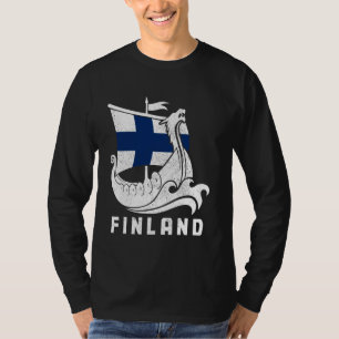 Finland Viking Finse vlag Finn Suomi Sisu Souven T-shirt