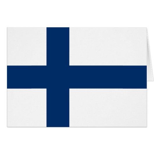 Finland Vlag (Voorkant Horizontaal)