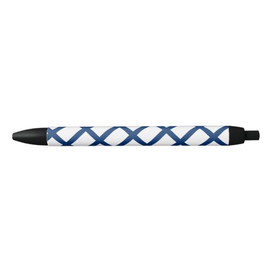 Finland Vlag Balpen Zwarte Inkt Pen (Voorkant)
