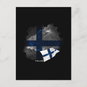 Finland vlag briefkaart