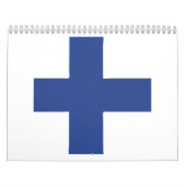 Finland-vlag Emblem Kalender (Hoes)