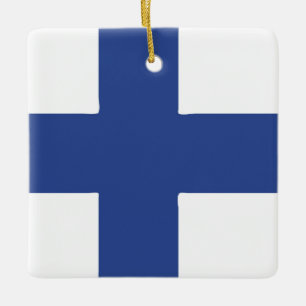 Finland-vlag Emblem Keramisch Ornament