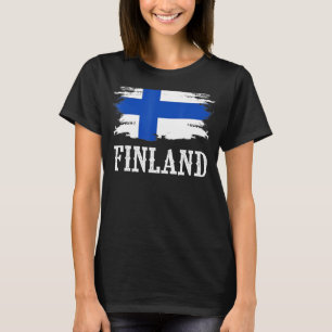 Finland Vlag I Love Finland T-shirt