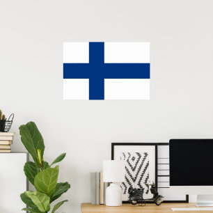 Finland vlag poster