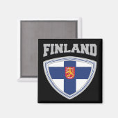 Finland Vlag schild & embleem Magneet (Voorkant / Achterkant)