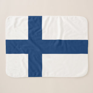 Finland Vlag Sherpa Deken
