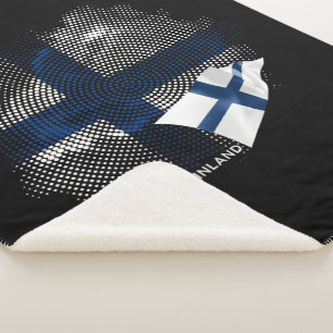 Finland vlag sherpa deken