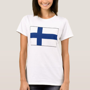 Finland vlag x kaart T-Shirt