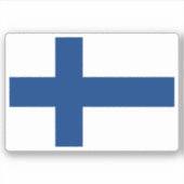 Finland-vlaggen Sticker (Voorkant)