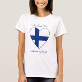 Finland Vlaggenliefje T-Shirt (Voorkant)
