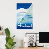 Finland: zomer en winter poster (Thuiskantoor)