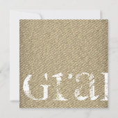 Finlande Denim Girl Graduation Party Invitation (Dos)