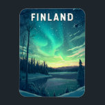 Finlande Illustration Voyage Art Vintage<br><div class="desc">Design de déplacement vectoriel rétro finlandais. De la vibrante Helsinki à la magie enneigée de la Laponie,  la Finlande offre une escapade paisible mais aventureuse au coeur de la Scandinavie.</div>