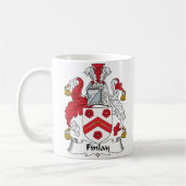 Finlay Family Crest Koffiemok (Links)
