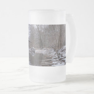 Finley Winter Snow Frosted Glass Beer Mok