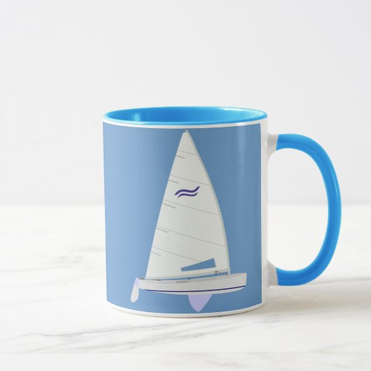 Finn Class Racing Sailboat Mok (Rechts)