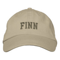 Finn-naam geborduurd Baseball-Pet / Pet