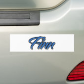 Finn Nom bleu Aufkleber Sticker Autoaufkleber (En voiture)