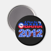FINN POUR OBAMA 2012 aimant (Recto/Verso)