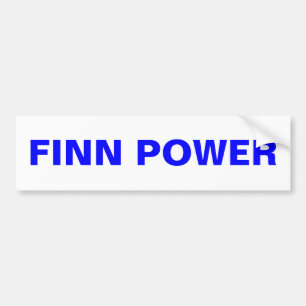 FINN POWER bumpersticker Bovenste schiereiland Fin