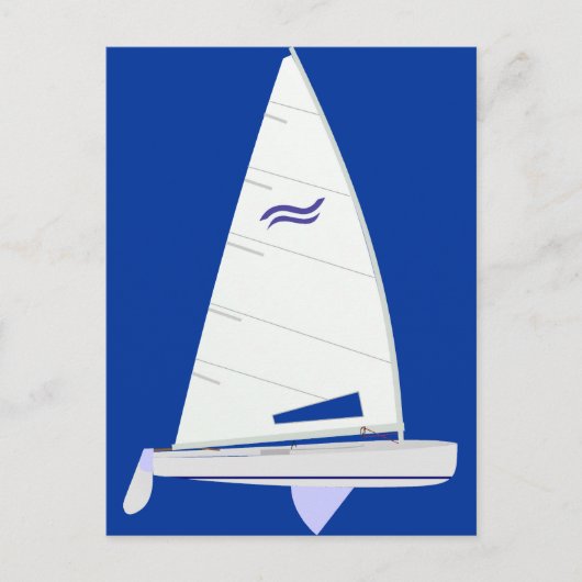 Finn Racing Sailboat onedesign Briefkaart (Voorkant)