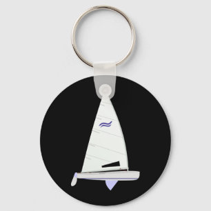 Finn Racing Sailboat onedesign Sleutelhanger