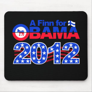 FINN VOOR OBAMA 2012 mousepad Muismat