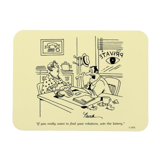 Finnen van familieleden magneet (Horizontaal)