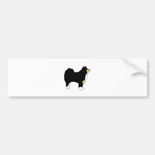 finnish lapphund bumpersticker (Voorkant)